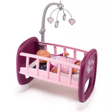   Smoby 220343 Baby Nurse bölcső kiságyforgóval játékbabáknak