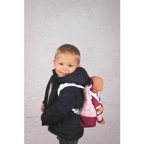 Smoby 220364 Baby Nurse Játék hátizsák játékbabahordozóval