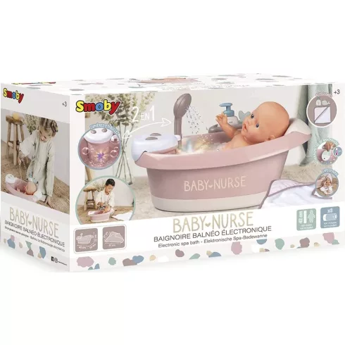 Smoby Baby Nurse elektronikus babakád folyóvízzel játékbabáknak