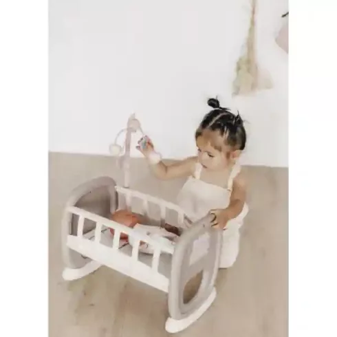 Smoby Baby Nurse bölcső kiságyforgóval játékbabáknak