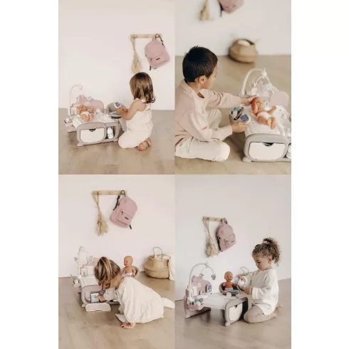 Smoby Baby Nurse babacenter pisilős játékbabával és elektronikus bébiőrrel
