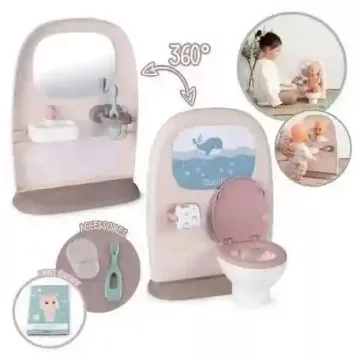 Smoby Baby Nurse WC és kézmosó játékbabáknak