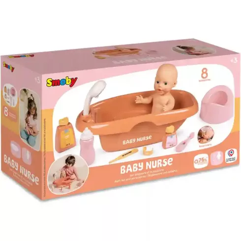 Smoby Baby Nurse babakád kiegészítőkkel játékbabáknak