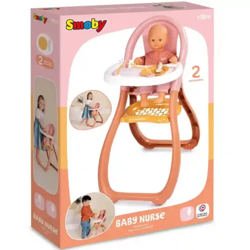 Smoby Baby Nurse etetőszék játékbabáknak