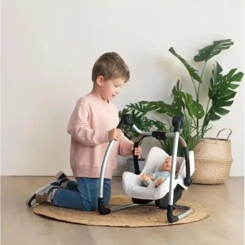 Smoby Maxi-Cosi 3 az 1-ben bézs fémvázas etetőszék játékbabáknak
