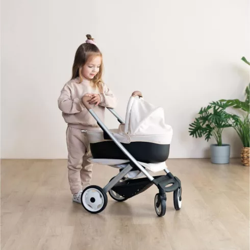 Smoby Maxi-Cosi 3 az 1-ben bézs fémvázas babakocsi játékbabáknak