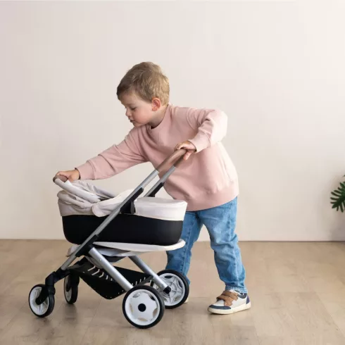 Smoby Maxi-Cosi 3 az 1-ben bézs fémvázas babakocsi játékbabáknak