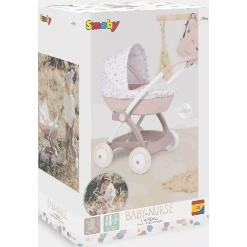 Smoby Baby Nurse fémvázas babakocsi játékbabáknak