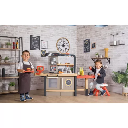 Smoby 312303 Chef Corner 2 az 1-ben játékkonyha és étterem
