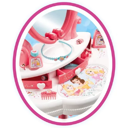 Smoby 320222 Disney Princess hercegnős pipereasztal székkel
