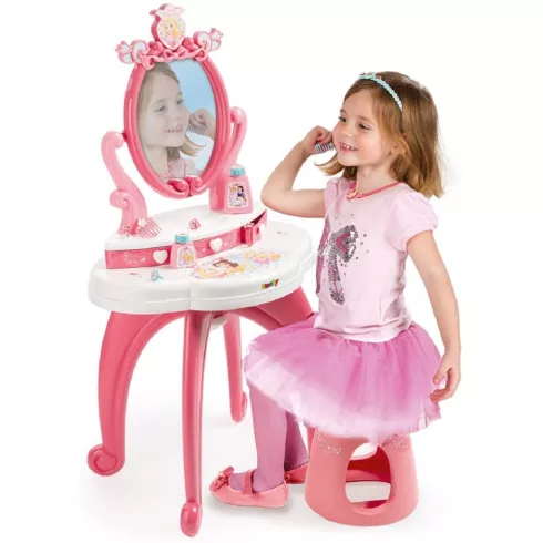 Smoby 320222 Disney Princess hercegnős pipereasztal székkel