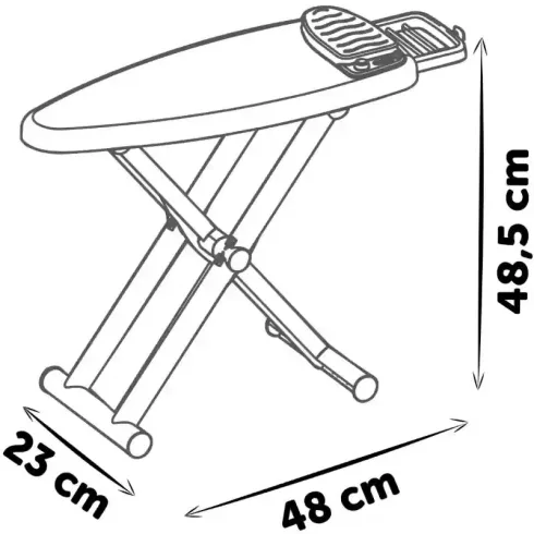 Smoby Tefal játék vasalódeszka gőzölős vasalóval