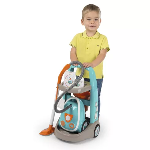Smoby 330309 Játék gurulós takarítókocsi gyerek porszívóval