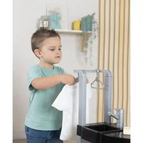 Smoby Rowenta interaktív játék mosókonyha, mosógép, álló porszívó, vasaló