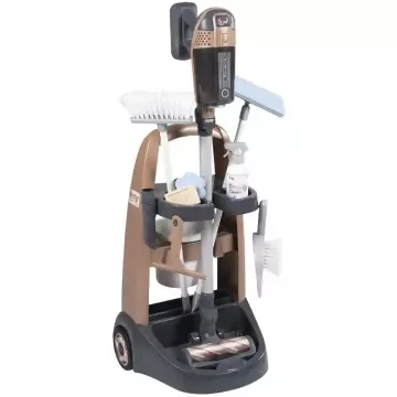   Smoby Rowenta játék gurulós takarítókocsi elektronikus rúdporszívóval