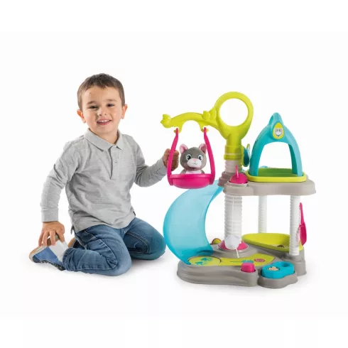 Smoby 340400 Cicaház interaktív plüss cicával