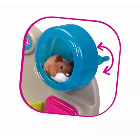 Smoby 340401 Állatorvosi rendelő plüss cicával és hörcsöggel