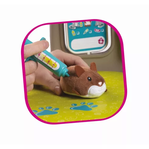 Smoby 340401 Állatorvosi rendelő plüss cicával és hörcsöggel