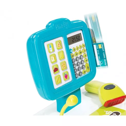 Smoby 350104 Játék pénztárgép vonalkódolvasóval és érintőképernyővel