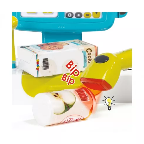 Smoby 350104 Játék pénztárgép vonalkódolvasóval és érintőképernyővel