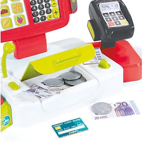 Smoby 350107 Játék pénztárgép vonalkódolvasóval, mérleggel és érintőképernyővel