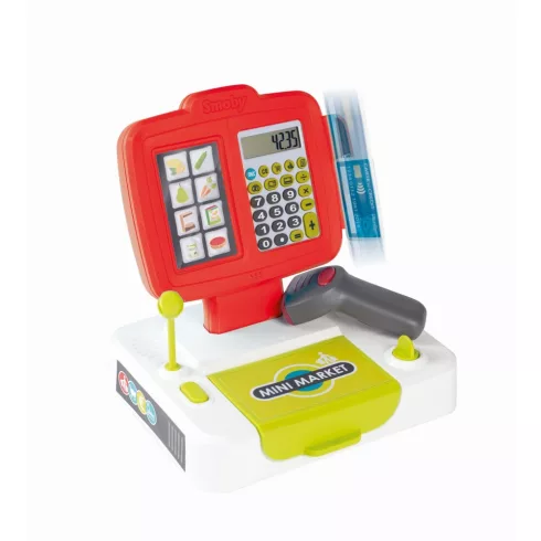 Smoby 350111 Játék pénztárgép vonalkódolvasóval, mérleggel és érintőképernyővel
