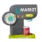   Smoby 350212 City Market pénztárgéppel, bevásárlókocsival és 34db kiegészítővel
