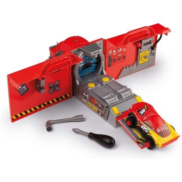   Smoby 360182 Verdák Mack szerelőkamion Villám McQueen versenyautóval