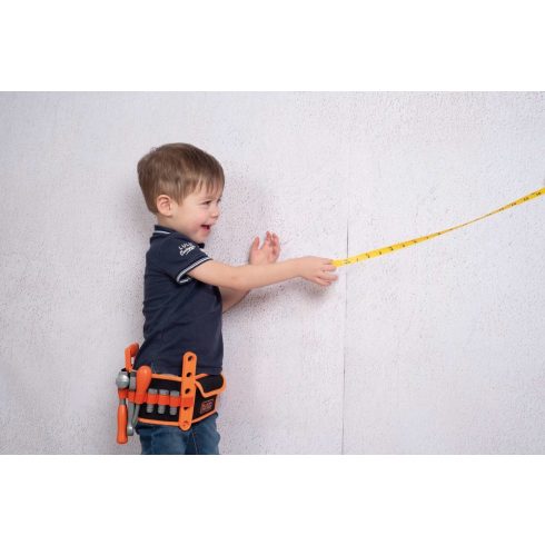 Smoby 360192 Black & Decker játék szerszámtartó öv szerszámokkal