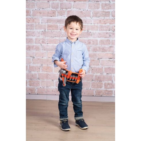 Smoby 360192 Black & Decker játék szerszámtartó öv szerszámokkal