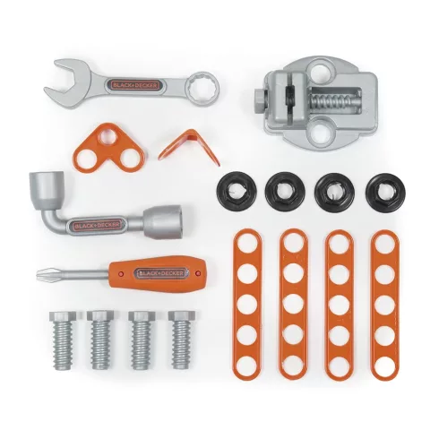 Smoby 360202 Black & Decker játék szerelőkocsi szerszámosládával és szerszámokkal