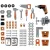 Smoby Black & Decker Bricolo Pro játék szerelőasztal 79db kiegészítővel
