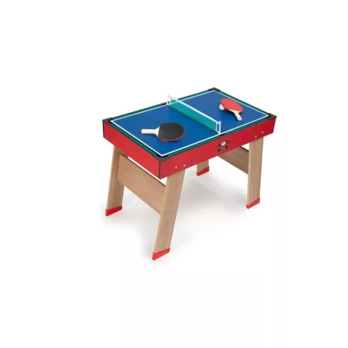 Smoby 640001 PowerPlay 4 az 1-ben fa multifunkciós játékasztal