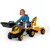 Smoby Builder Max pedálos traktor utánfutóval, homlokrakodóval és markolóval