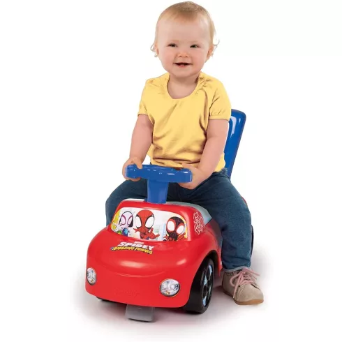 Smoby 2 az 1-ben Pókember bébitaxi és járássegítő