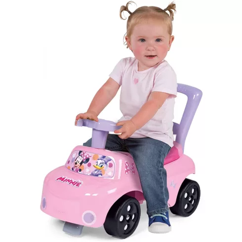 Smoby 720532 2 az 1-ben Minnie bébitaxi és járássegítő