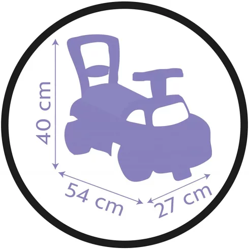 Smoby 720532 2 az 1-ben Minnie bébitaxi és járássegítő