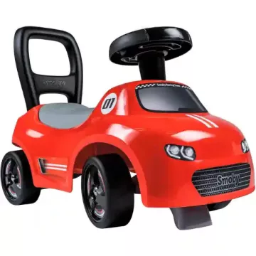   Smoby 2 az 1-ben bébitaxi és járássegítő dudával, piros