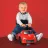   Smoby 2 az 1-ben bébitaxi és járássegítő dudával, piros