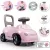 Smoby 2 az 1-ben bébitaxi és járássegítő dudával, rózsaszín