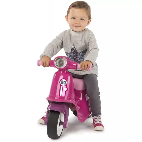 Smoby 721002 Lábbal hajtós játék motor - rózsaszín