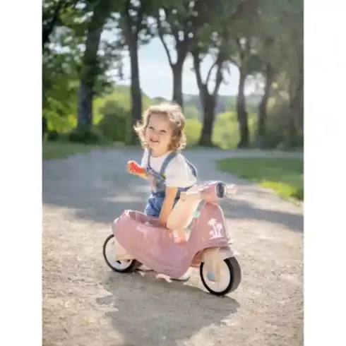 Smoby lábbal hajtós játék motor, Vespa robogó, rózsaszín