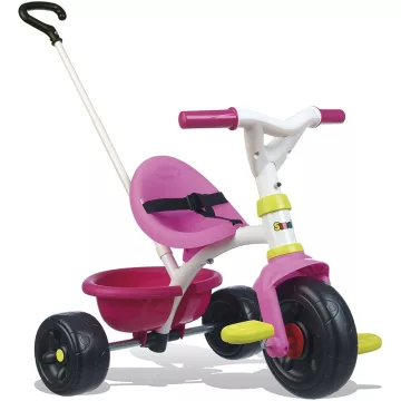 Smoby 740322 Be Fun pedálos fém tricikli - rózsaszín
