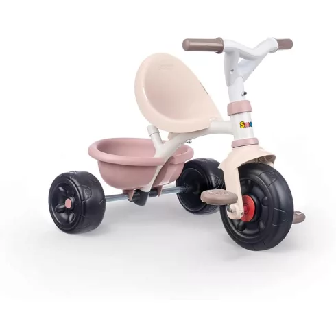 Smoby Be Fun pedálos fém tricikli szülőkarral - rózsaszín