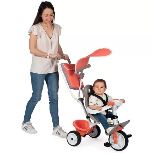 Smoby 741105 Baby Balade pedálos fém tricikli napellenzővel