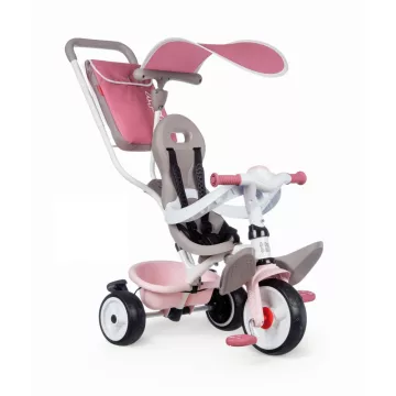   Smoby 741401 Baby Balade Plus pedálos fém tricikli napellenzővel