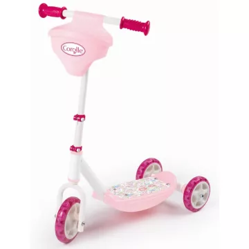 Smoby 750179 Corolle háromkerekű gyerek roller kosárral