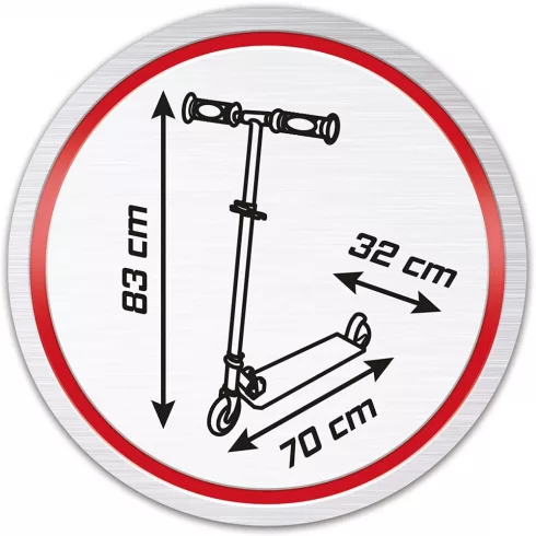 Smoby Super Mario összecsukható kétkerekű gyerek roller lábfékkel