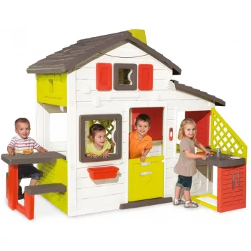 Smoby 810200 Kerti ház konyhával és csengővel