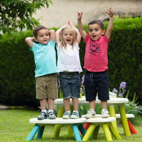 Smoby 880300 Műanyag pad gyerekeknek - kék